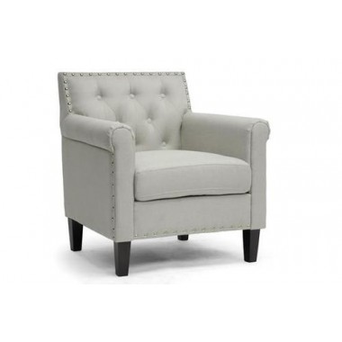 Baxton Studio Thalassa Linen Modern Arm Chair