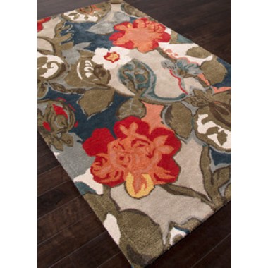 Jaipur Blue Petal Pusher Hand-Tufted Indigo Rug