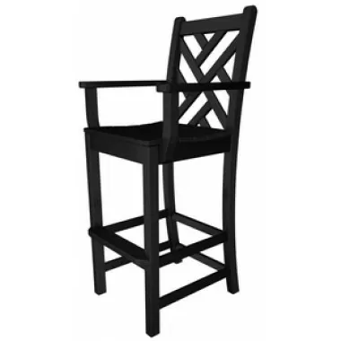 Poly-Wood Chippendale Bar Arm Chair