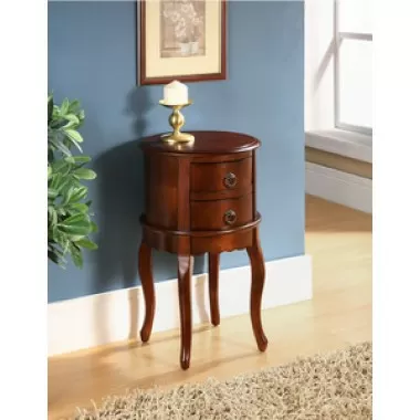 All Things Cedar Twin Drawer Round Hall Table