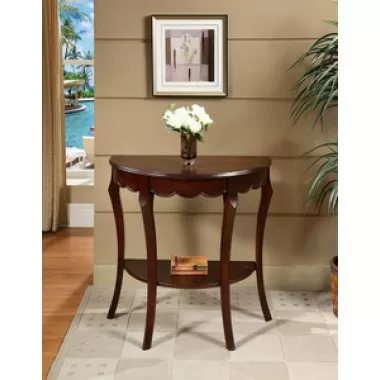 All Things Cedar Half Moon Console Table