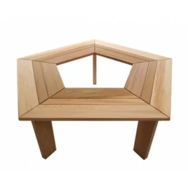 All Things Cedar 5-Sided Tree Bench