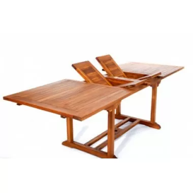 All Things Cedar Rectangle Extension Outdoor Dining Table
