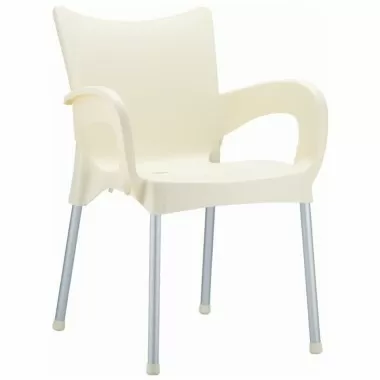 Compamia Romeo Resin Dining Arm Chair Beige - Set of 2