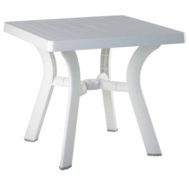 Compamia Viva Resin Square Dining Table 31 inch White