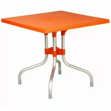 Compamia Forza Square Folding Table 31 inch Orange