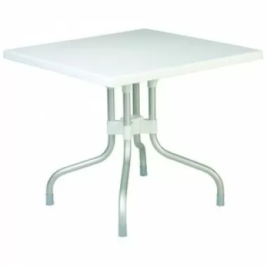 Compamia Forza Square Folding Table 31 inch White