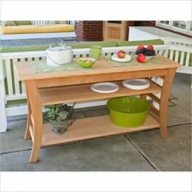 Creekvine Designs 58-Inch Cedar Entertaining Buffet Table