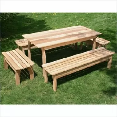 Creekvine Designs 58 x 32 Cedar Family Dining Set