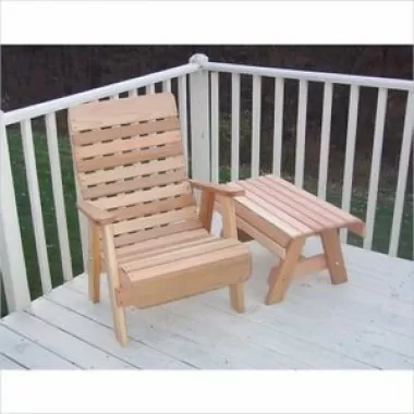 Creekvine Designs Cedar Twin Ponds Chair and Table Set