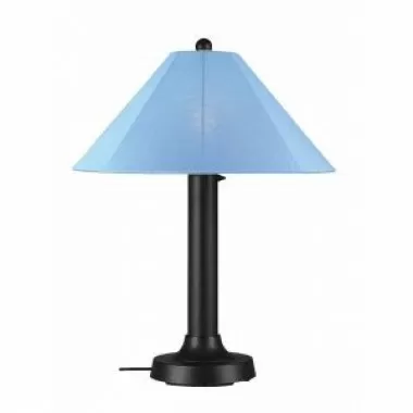 Patio Concepts Catalina 34" Table Lamp with 3" with Sky Blue Sunbrella Shade Fabric