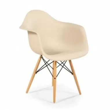 Stilnovo The Mid Century Eiffel Arm Chair with Wooden Dowel Legs