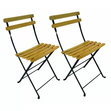 French Café Bistro Folding Side Chair - set of 2 