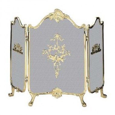 Fireside America 3 Panel Ornate French Screen