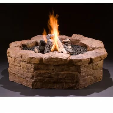 Fireside America Hargrove Outdoor Gas Fire Pit Kit - Sandstone