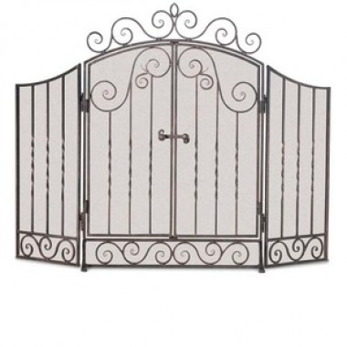 Fireside America Napa Forge 3 Panel Vienna Screen with Doors