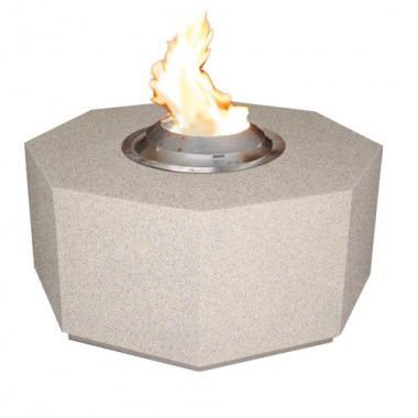 Fireside America Octagon Gas Fire Pit With Bio Fuel Burner