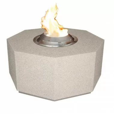 Fireside America Octagon Gas Fire Pit With Bio Fuel Burner