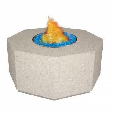 Fireside America Octagon Gas Fire Pit For Fire Glass Gems