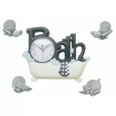 Stilnovo The Bath Clock with Four Shells - Black/White