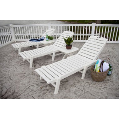 POLYWOOD¨ Nautical 21" x 18" Side Table