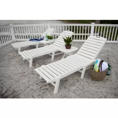 POLYWOOD¨ Nautical 21-inch x 18" Side Table