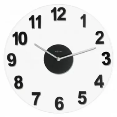 Stilnovo The Woody Clock - Black/Clear