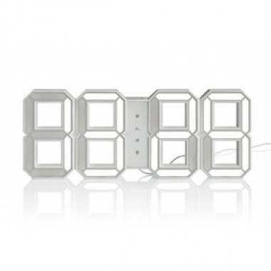 Stilnovo The White LED Clock - Silver