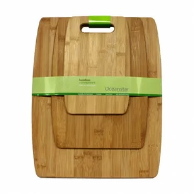 Oceanstar 3-Piece Bamboo Cutting Board Set 