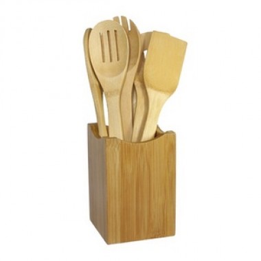 Oceanstar 7 Piece Bamboo Cooking Utensil Set 