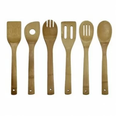 Oceanstar 6 Piece Bamboo Cooking Utensil Set 