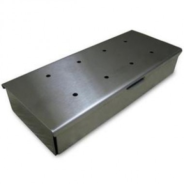 Outdoor Greatroom Company Stainless Steel WoodChip Smoker Box - Front Side Angle