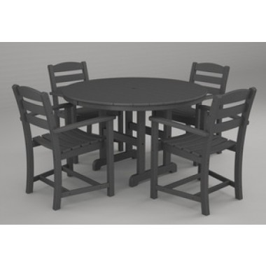 Poly-Wood La Casa 5-Pc. Dining Set in Slate Grey
