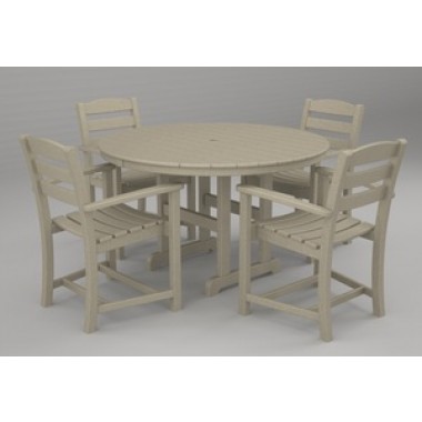 Poly-Wood La Casa 5-Pc. Dining Set in Sand