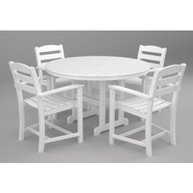 Poly-Wood La Casa 5-Pc. Dining Set in White
