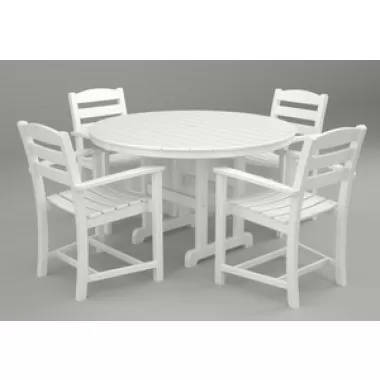 Poly-Wood La Casa 5-Pc. Dining Set in White