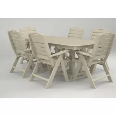 Poly-Wood Nautical 7-Pc. Dining Set in Sand