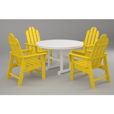 Poly-Wood Long Island 5-Pc. Dining Set in Lemon