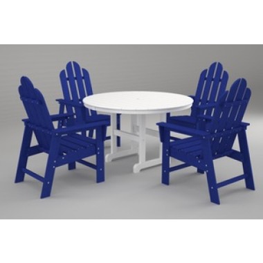 Poly-Wood Long Island 5-Pc. Dining Set in Pacific Blue