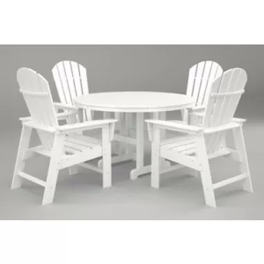 Poly-Wood South Beach 5-Pc. Dining Set in White