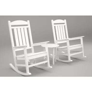 Poly-Wood Presidential 3-Pc. Rocker Set in White