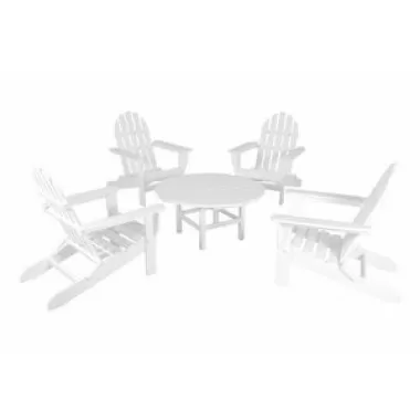 POLYWOOD¨ Classic Adirondack 5-Piece Conversation Group