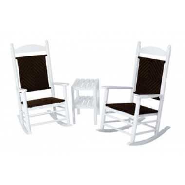 POLYWOOD¨ Jefferson 3-Piece Woven Rocker Set