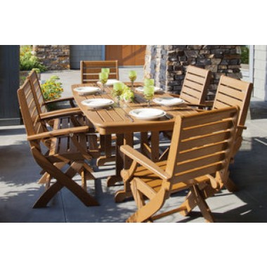 POLYWOOD Signature 7-Piece Dining Set - Lifestyle 