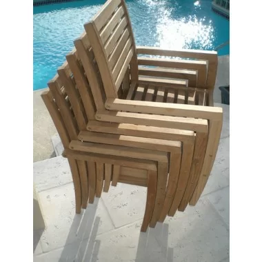 Royal Teak Avant Stacking Chair