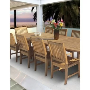 Royal Teak Compass Teak Side Chair
