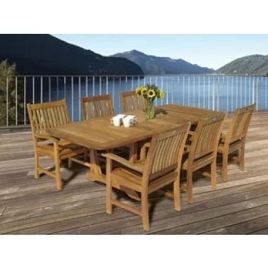 Royal Teak Compass Teak Arm Chair