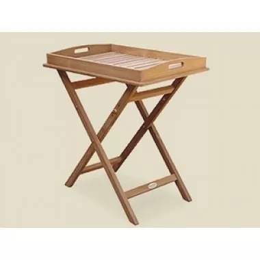 Royal Teak Tray on Stand