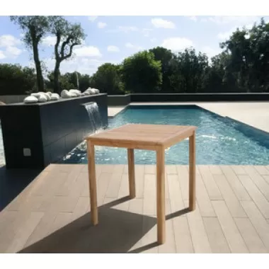 International Home Miami Amazonia Teak Eden Teak Bar Table