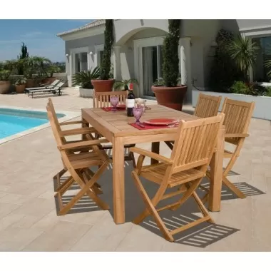 International Home Miami Amazonia Teak Budapest 7-pc Teak Dining Set